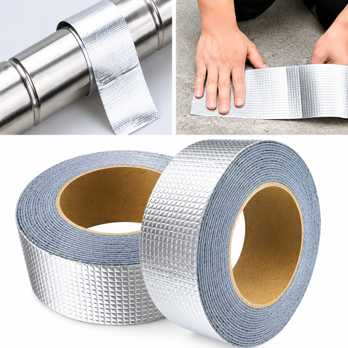 Super Waterproof Aluminium Foil Tape – Strong Butyl Rubber Seal Tape for Roof, Pipe and Leak Repair